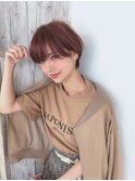 アッシュベージュ×マッシュショート【TELA HAIR 東川口】