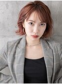 #52/イメチェン/ホワイトブロンド/外ハネボブ/ワイドバング/仙台