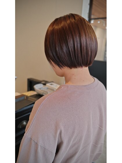 髪質改善ストレート×ボブ