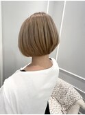 (銀座)ミルクティーカラー ショートボブ