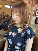 チェリーコーク(HAIR CHERRY COKE)&nbsp;オレンジカラー レイヤースタイル