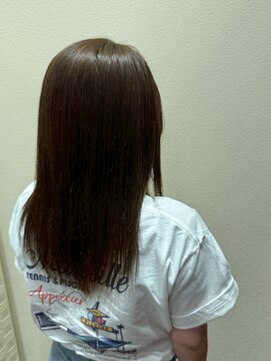 アクセ 20代30代40代大人可愛いこなれナチュラルアッシュ×ストレート