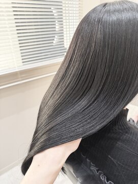 ジーナ センター北(Zina) 髪質改善＊暗めカラー＊オリーブグレー【zina 佐藤】