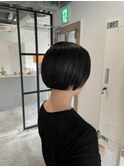 三軒茶屋ショートボブレイヤー髪質改善イルミナメテオカラー