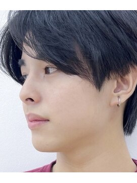 ウニカ デ メン(UN1CA de MEN) ツイストスパイラルパーマツーブロックメンズマッシュパーマ