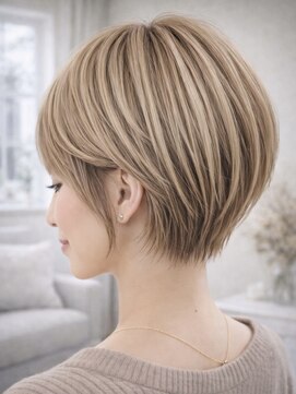 アンベル(ANBEL) ブリーチハイライト髪質改善ダブルカラーレイヤーカット