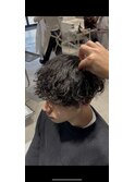 波巻きパーマ