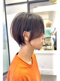 別府ショートボブ顔周りレイヤーカット髪質改善カラー