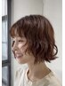 顔まわりまで可愛く♪前髪矯正or前髪パーマ+カット