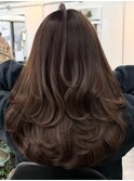 ハイライトバレイヤージュダブルカラーケアブリーチ20代30代