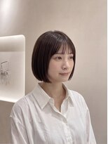 ウィズ ヘア デザイン(wis hair design)&nbsp;髪質改善で叶える艶ワンレンボブ スタイリング違い