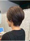 小顔前髪×ココアブラウン×大人かわいい×フリンジウェーブ