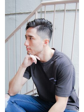 メリケンバーバーショップ コウベ(MERICAN BARBERSHOP KOBE) ビジネスサイドパートショートツーブロックテクノ#m3102