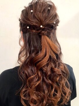 ネオリーブアオバ 高田馬場店(Neolive aoba) 【高田馬場/aoba】ハーフアップ アレンジ