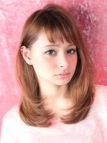 アクティフ(actif) ツヤ自然なストレートセミディ☆