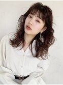アッシュミディアム_厚めバングローライトスリークボブ_67140