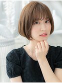 大人かわいいバレイヤージュ透明感小顔ボブc上尾20代30代40代