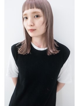 ユー トゥ イーズ(U too e's) 《Utoo e's つくば美容室 》ほんのり秋を感じるペールピンク