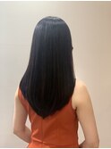 黒髪大人かわいい艶ストレートロング