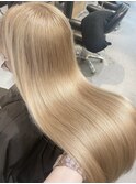 White blond beige