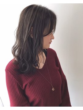 フロート 小阪店(float) グレージュ_マロンベージュ Aラインボブ かきあげ