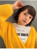 香草カラーでつくる柔らかブラウンボブ