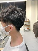 センターパート サイドパート 韓国マッシュ スパイラル