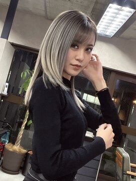 サニー 渋谷(SUNNY) バレイヤージュ、ハイライト、グレージュカラー、ココアベージュ