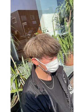 ヘア サークル ジープ 石井店(hair circle geep) メンズミルクティーベージュ