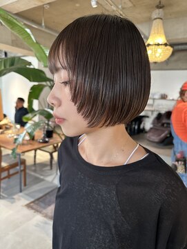 パーク(PARK) 大人可愛いマッシュボブショートボブ顔まわりカットレイヤーボブ