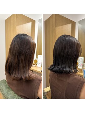 オフ(off) 外はねボブにスタイルチェンジ