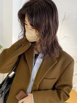 コフィー バイ メルト 吉祥寺(cofy by melt)&nbsp;【三ツ井純】ピンクブラウン ほつれパーマ ダメージレス ミディ