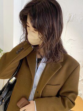 コフィー バイ メルト 吉祥寺(cofy by melt) 【三ツ井純】ピンクブラウン ほつれパーマ ダメージレス ミディ