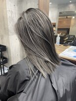 ラフ(LAFF) #バレイヤージュ#グレージュカラー#ボブウルフ#ココアベージュ