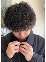 ネクストフォーヘアー(NEXT for hair)&nbsp;プードルパーマ 黒髪 刈り上げ ハードパーマ マッシュ