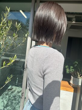 フー(hu) ナチュラル/ボブ/切りっぱなし/