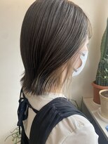 マグネット(O'magnet.)&nbsp;イヤリングカラー　グレー×ミルクティーベージュ