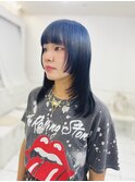 ブルーグレージュのルーツカラーレイヤー