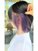 10代20代30代大人可愛いハイトーンインナーカラー