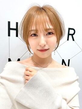 ハルキミナト ジャパン ヨコハマ(HARUKI MINATO japan YOKOHAMA) 王道ミルクティーベージュショート/20代/30代/40代/50代