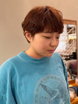 テテ ニコ(tete nico) 【大前晴奈】アプリコットオレンジ/ショートパーマ