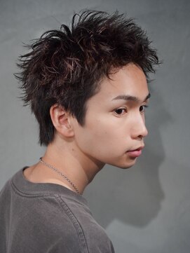 フィフスパーク(fifth PARK) 渋谷メンズスパイキーショートパーマ短髪アップバング刈り上げ