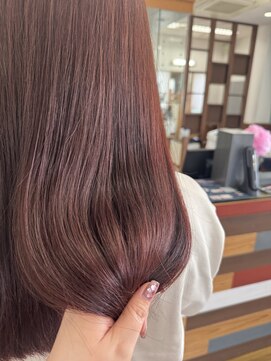 トップヘアー 中庄店(TOP HAIR fuapua) カシスレッド(ブリーチなし)