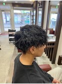波巻きスパイラルパーマ（メンズ/眉毛/メンズパーマ）
