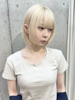ラニヘアサロン(lani hair salon)&nbsp;ブロンドカラー/ホワイト/レイヤーボブ/ブリーチ/ダブルカラー