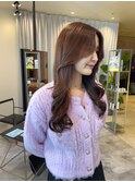 コテ巻き風無重力パーマ