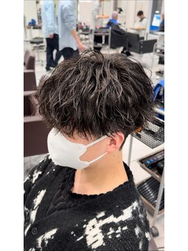 オーシャントーキョー 仙台(OCEAN TOKYO) ツイストスパイラルマッシュ刈り上げツーブロックメンズパーマ