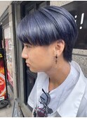 【Oui×HIROMU】センターパート/コバルトブルー/ネイビー/メンズ