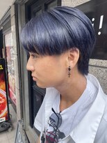 ウィ 立川(Oui)&nbsp;【Oui×HIROMU】センターパート/コバルトブルー/ネイビー/メンズ