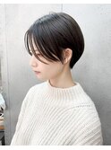 ココアブラウン ボブ レイヤー ショート
